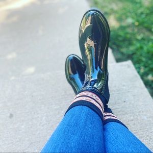 Black Ankle Rainboots